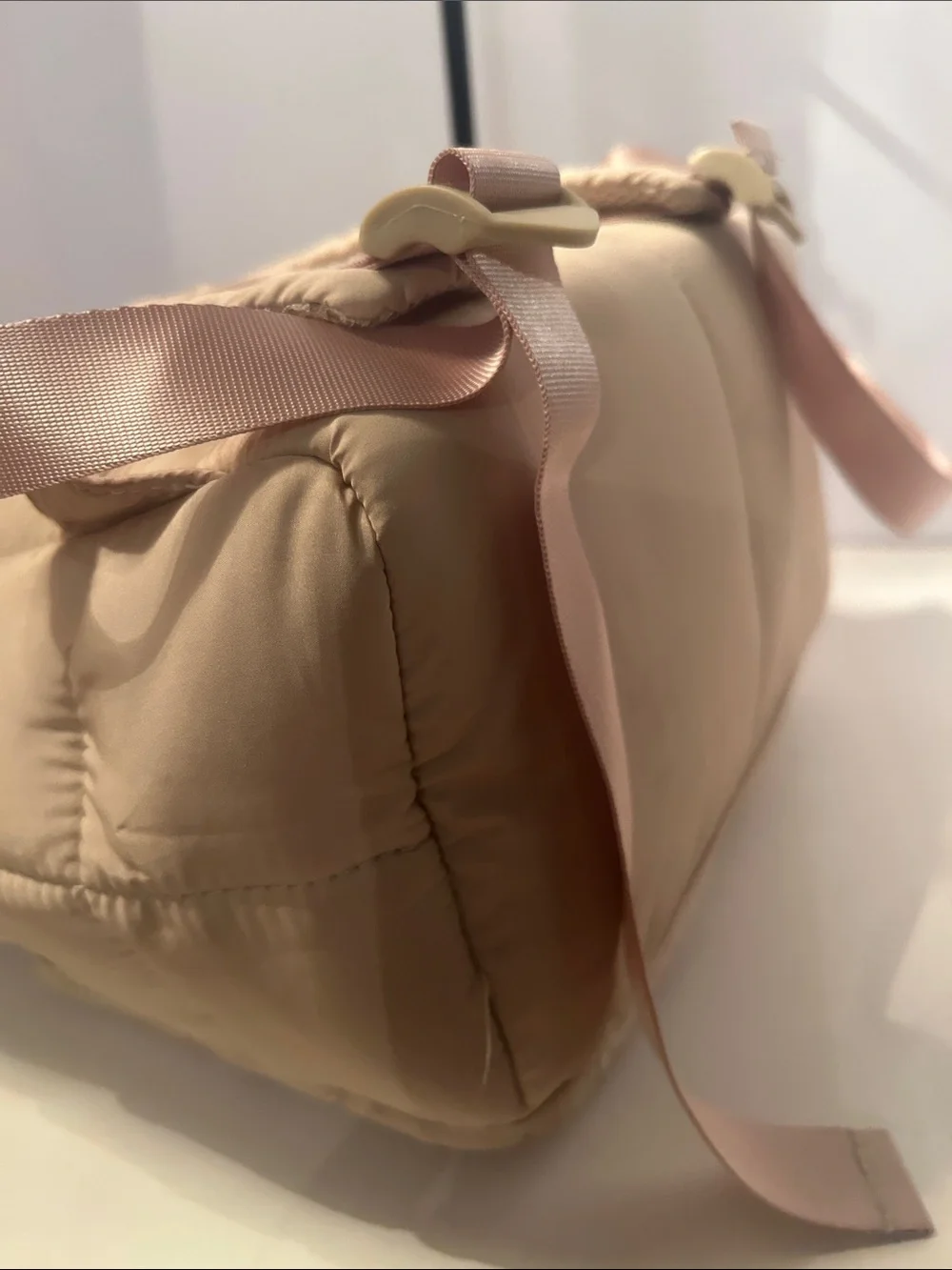 WILO Quilted Tan Backpack for Women